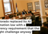 Colorado passed a landmark artificial intelligence law that was challenged in a federal lawsuit. AAron Ontiveroz/The Denver Post via Getty Images